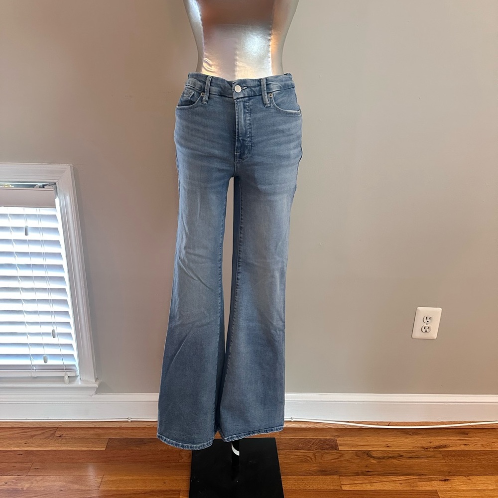 Women's Blue Flared Good American Jeans